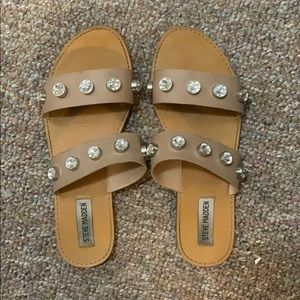 Embellished Steve Madden slides